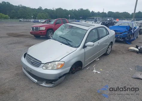 2003 Toyota Corolla Le из США, поврежденный, VIN 2T1BR32E93C137876